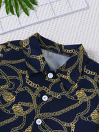 Baby Boy Printed Shirt & Shorts Set