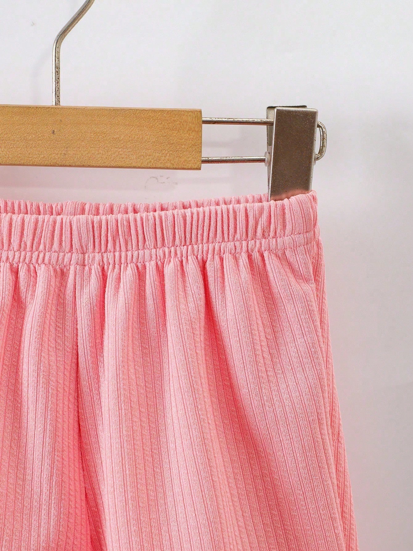 Boys Pink Hosiery Cotton T-shirt & Shorts Set