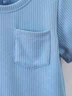 Boys Sky Cotton T-shirt & Shorts Set