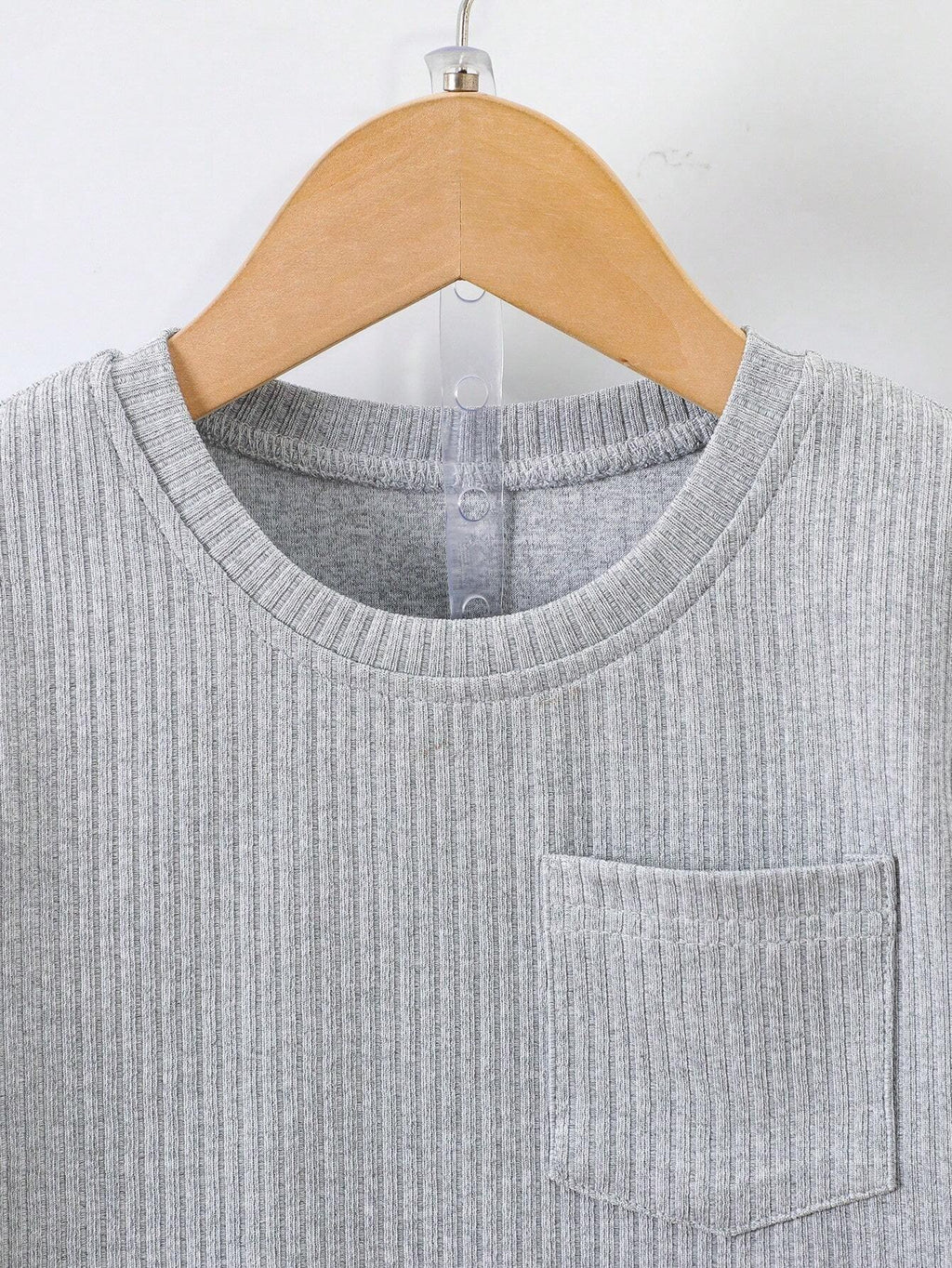 Boys Gray Hosiery Cotton T-shirt & Shorts Set