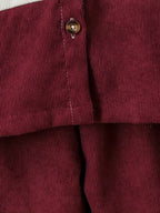 Boys Maroon Cotton Shirt & Pant Set