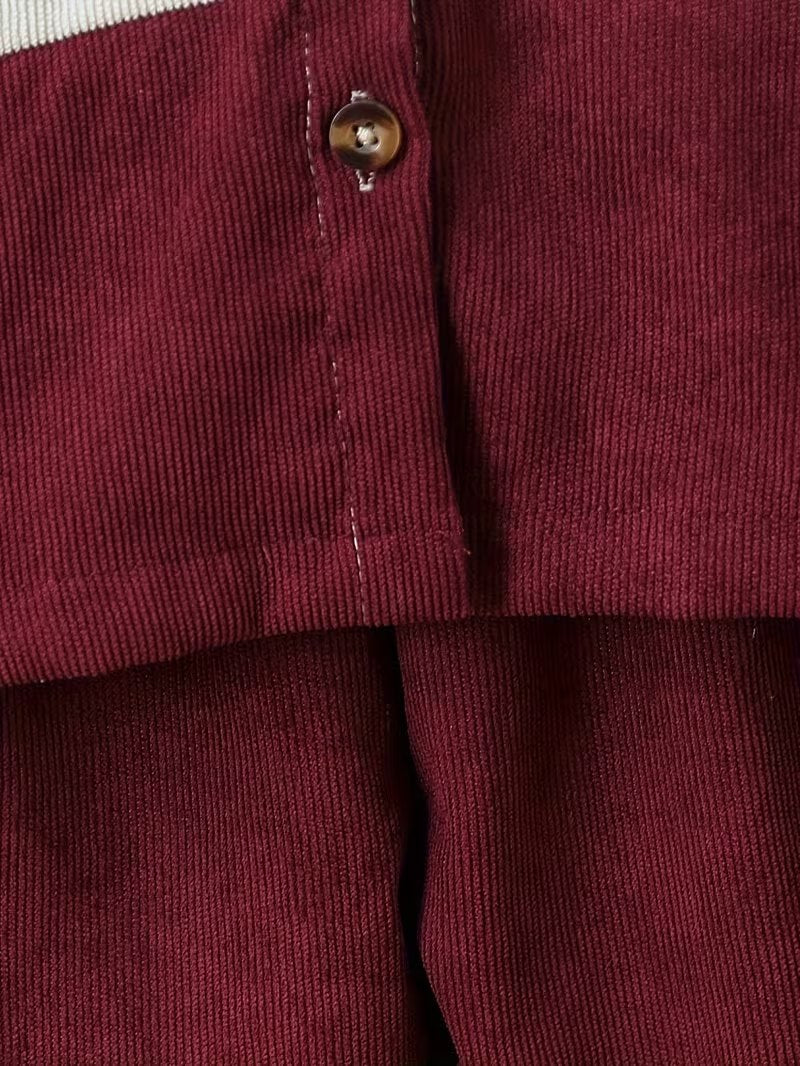 Boys Maroon Cotton Shirt & Pant Set
