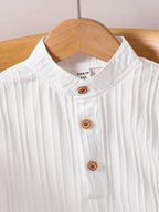 Boys White Popcorn T-Shirt & Shorts Co-Ord Set | Summer Casual Wear for Kids